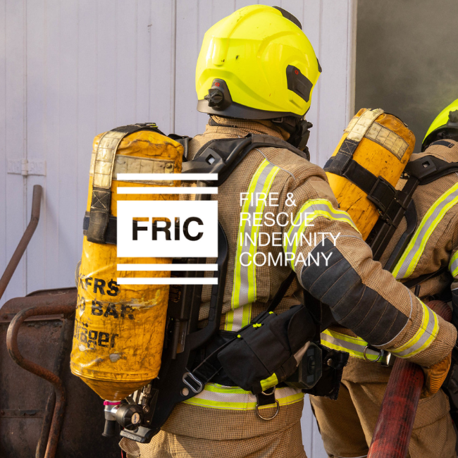 FRIC firemen with logo overlay